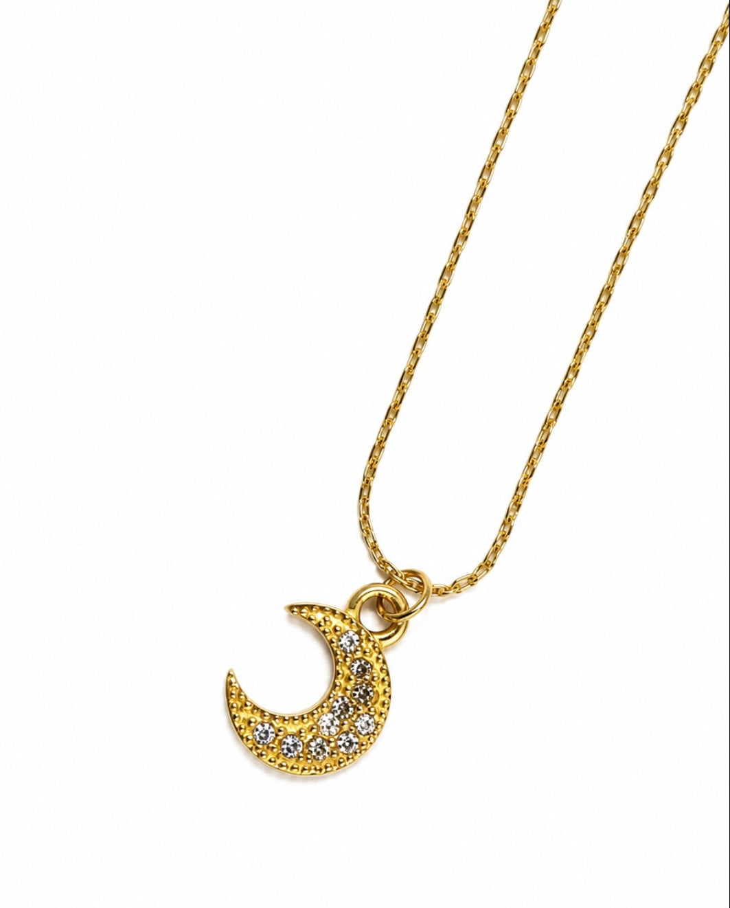 Shiny moon necklace
