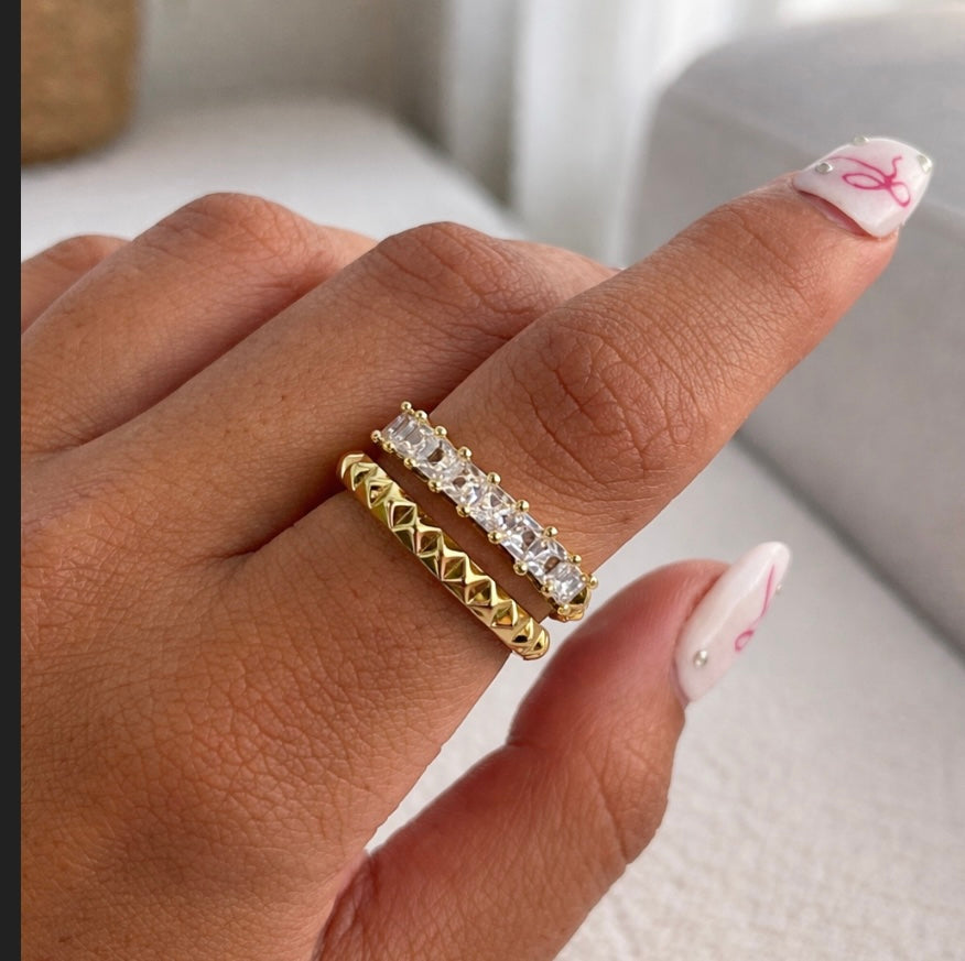 Frost crystal ring (adjustable) - GlintHub