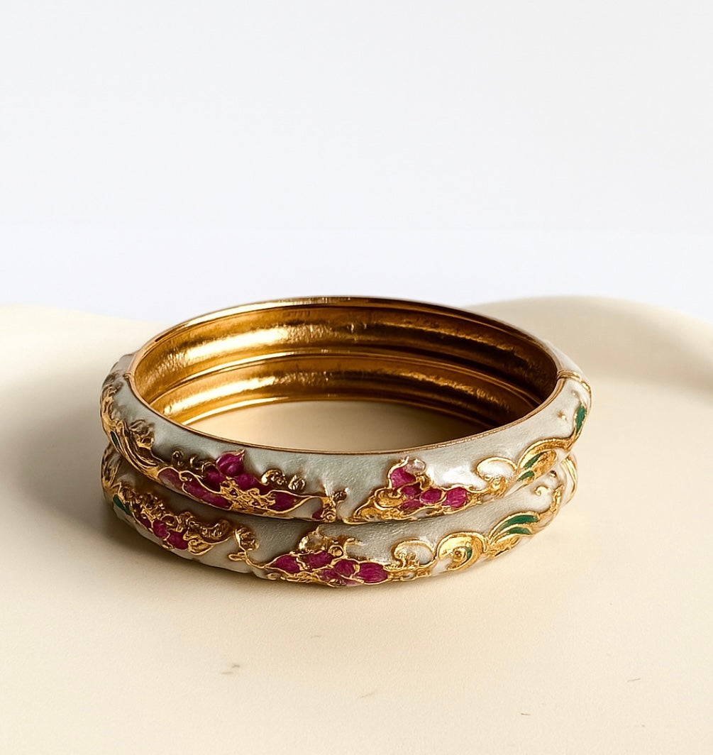 Regal enamel bangle - GlintHub