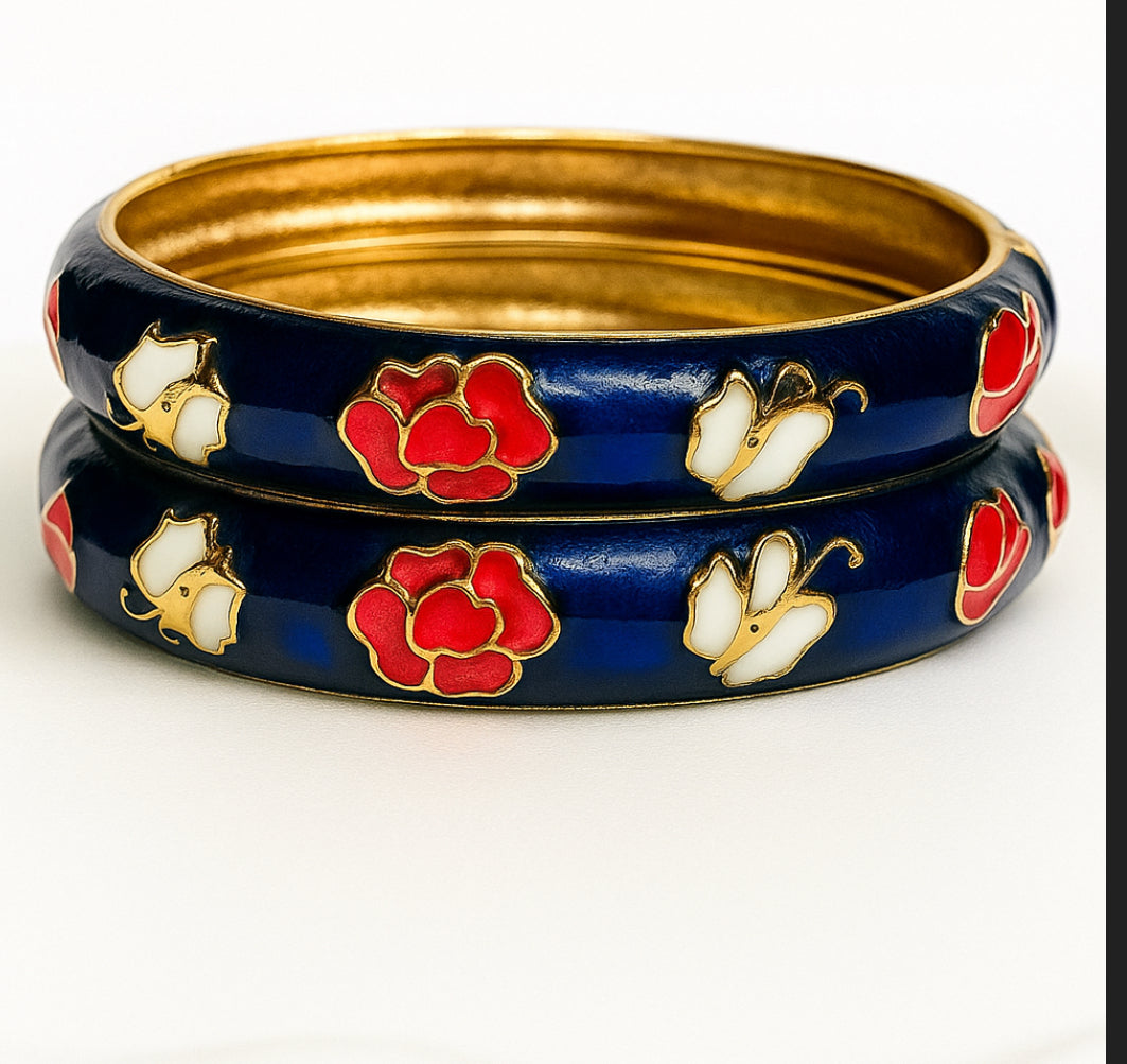Parisian dream enamel bangle - GlintHub