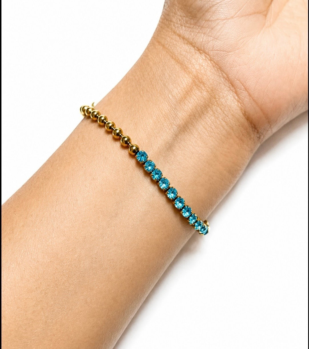 Blue gem bracelet