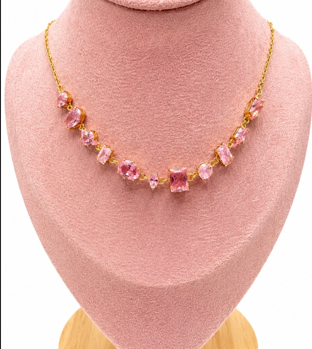 Petal charm necklace