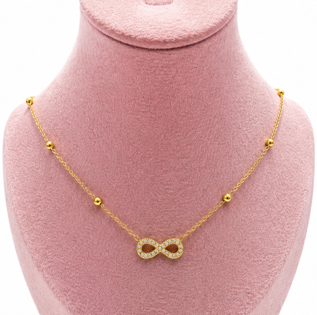 Infinity sparkle necklace