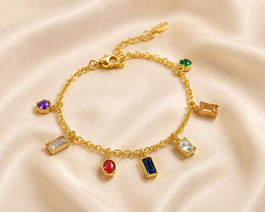 Multi colour zircon bracelet - GlintHub