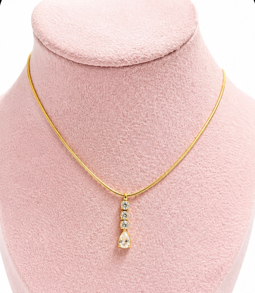 Dainty drop necklace