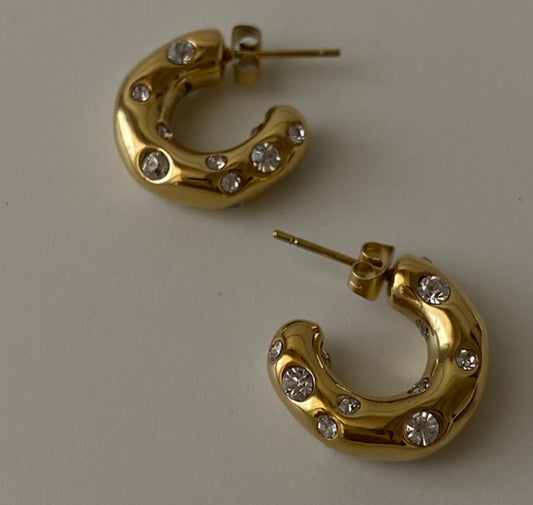 Bold bling earring - GlintHub
