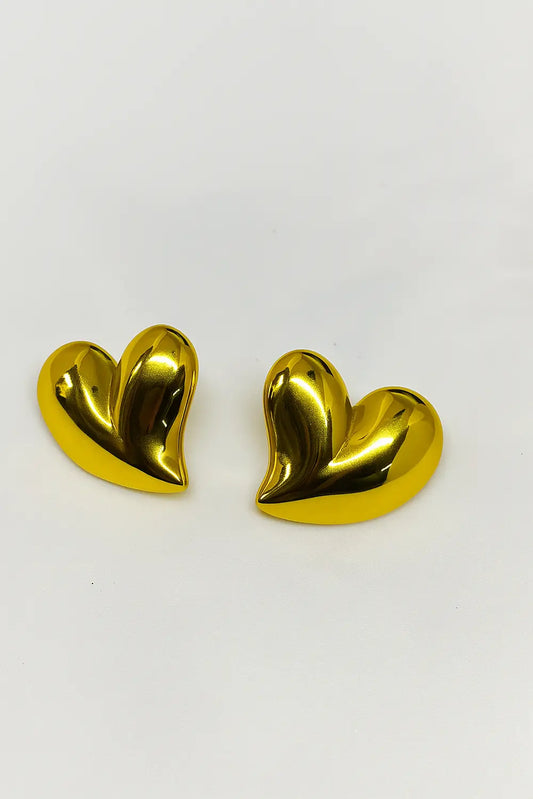 3D heart earring