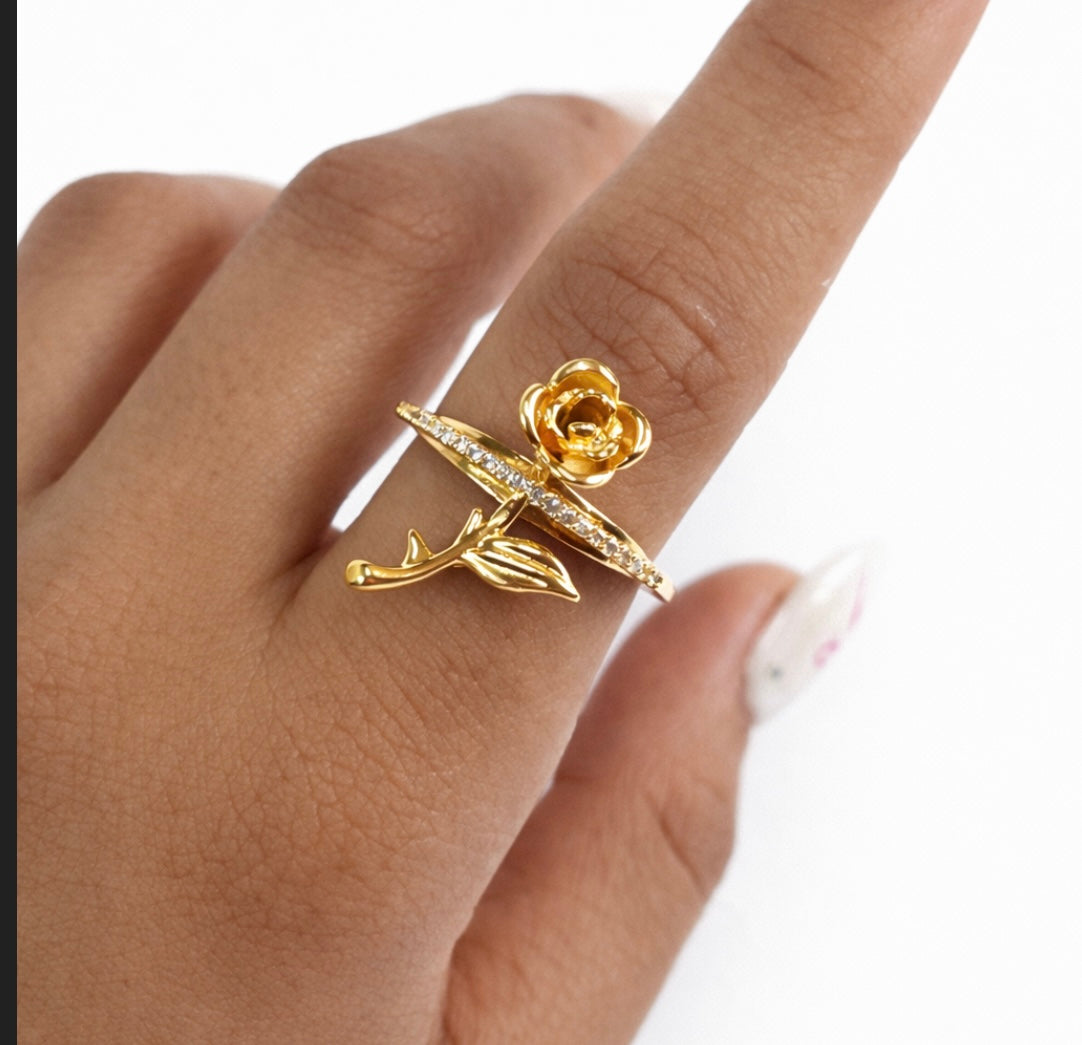 Rosey ring (adjustable) - GlintHub