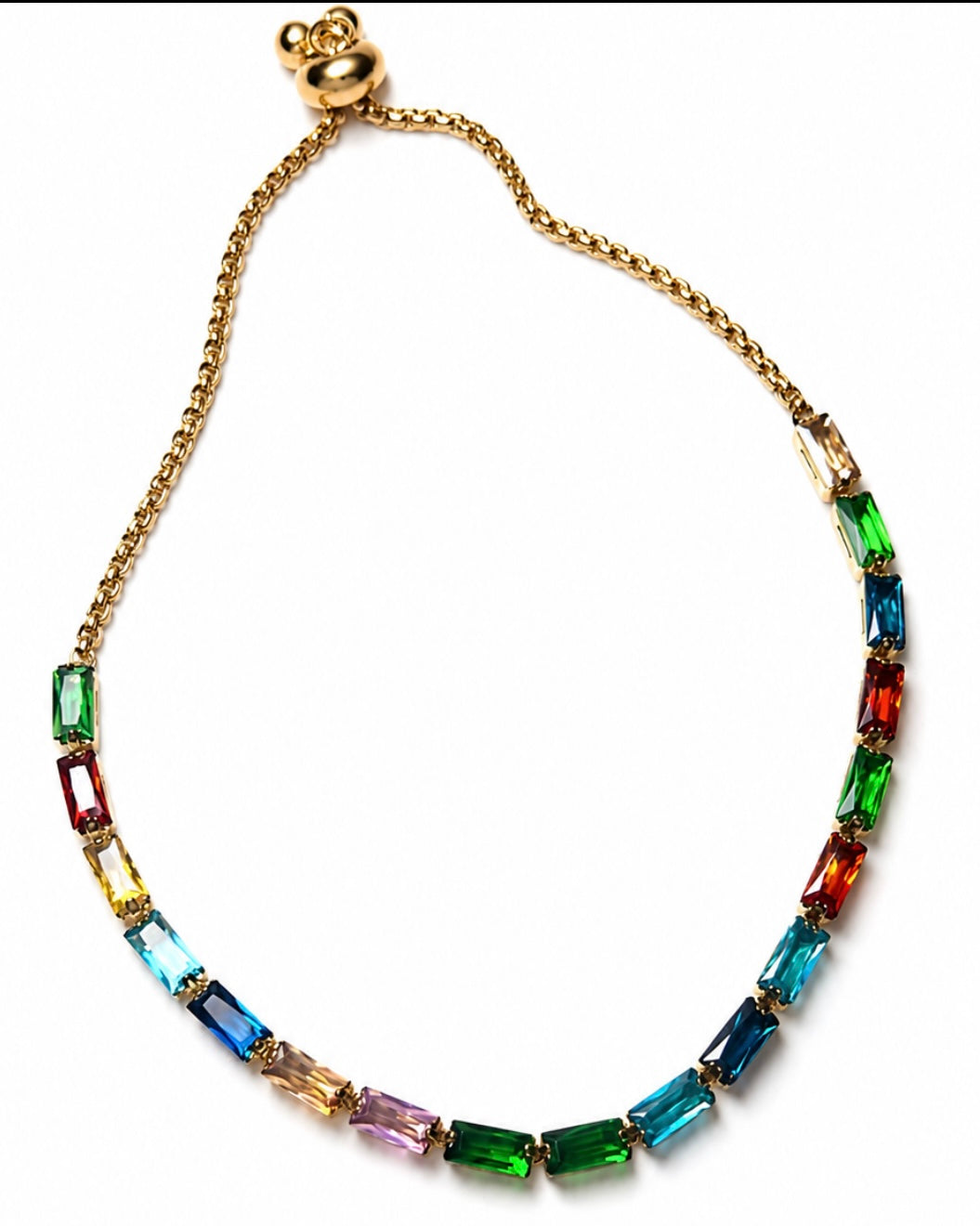 Multi colour tennis bracelet - GlintHub