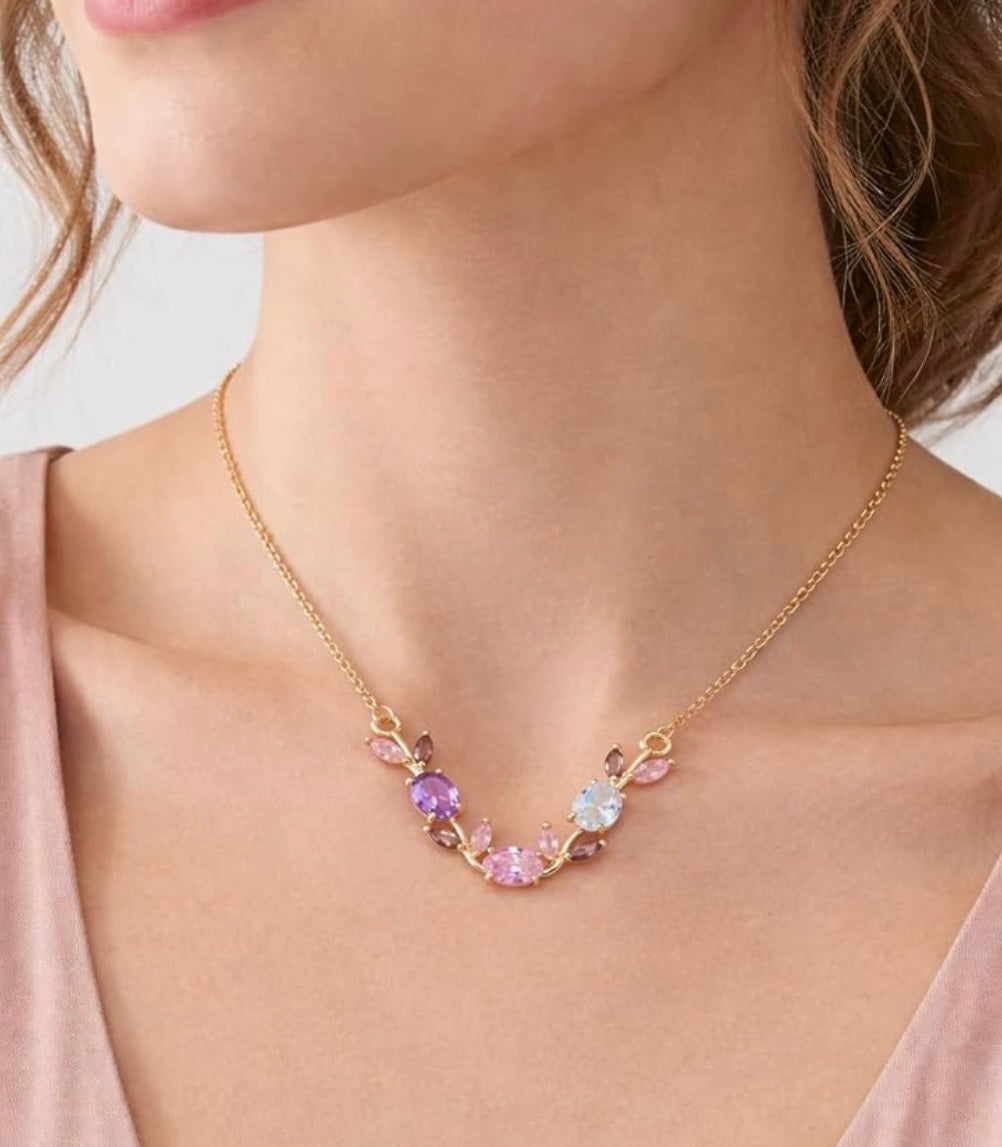 Blush tulip necklace