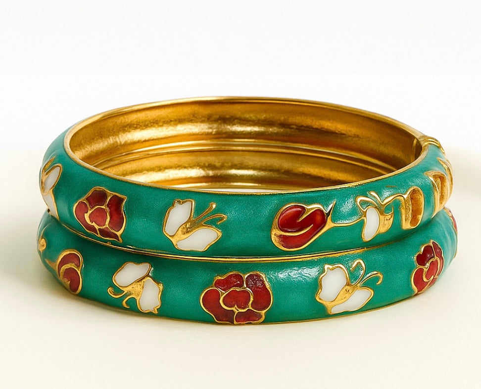 Mystic enamel bangle - GlintHub