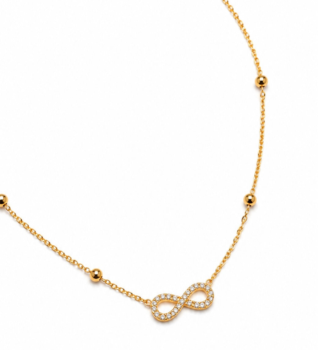 Infinity sparkle necklace