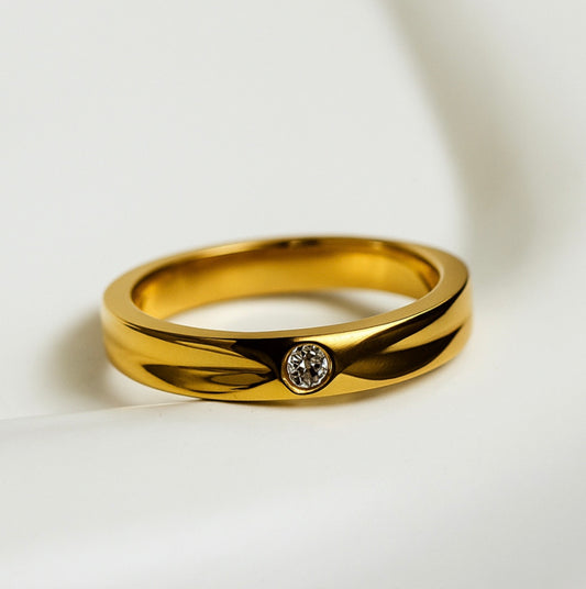 Stone & still ring - GlintHub