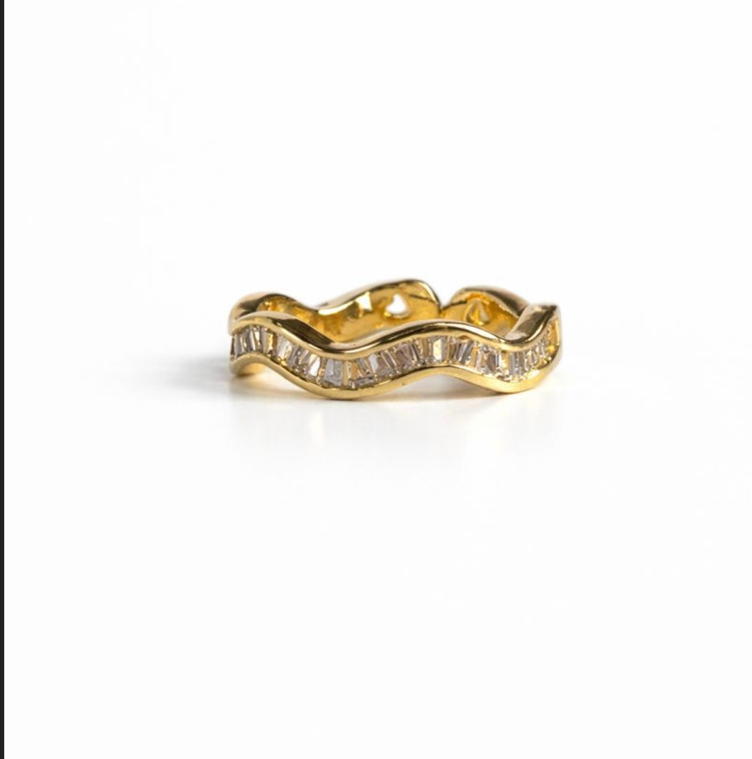 Wavy ring (adjustable) - GlintHub