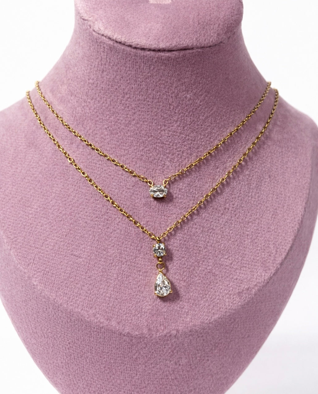 Crystal veil necklace - GlintHub