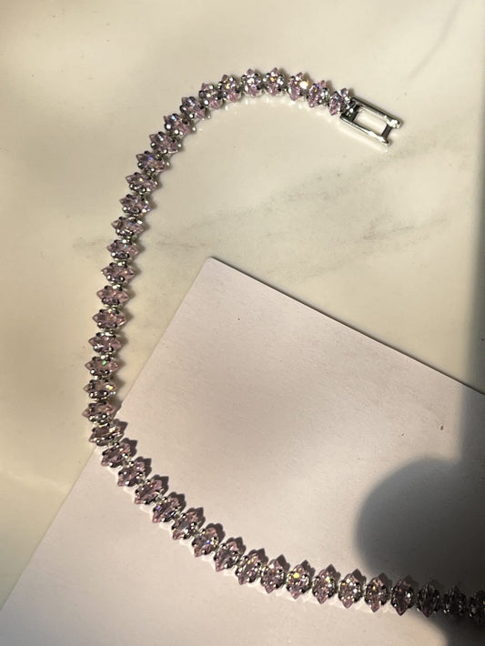 Baby Pink Tennis Bracelet2
