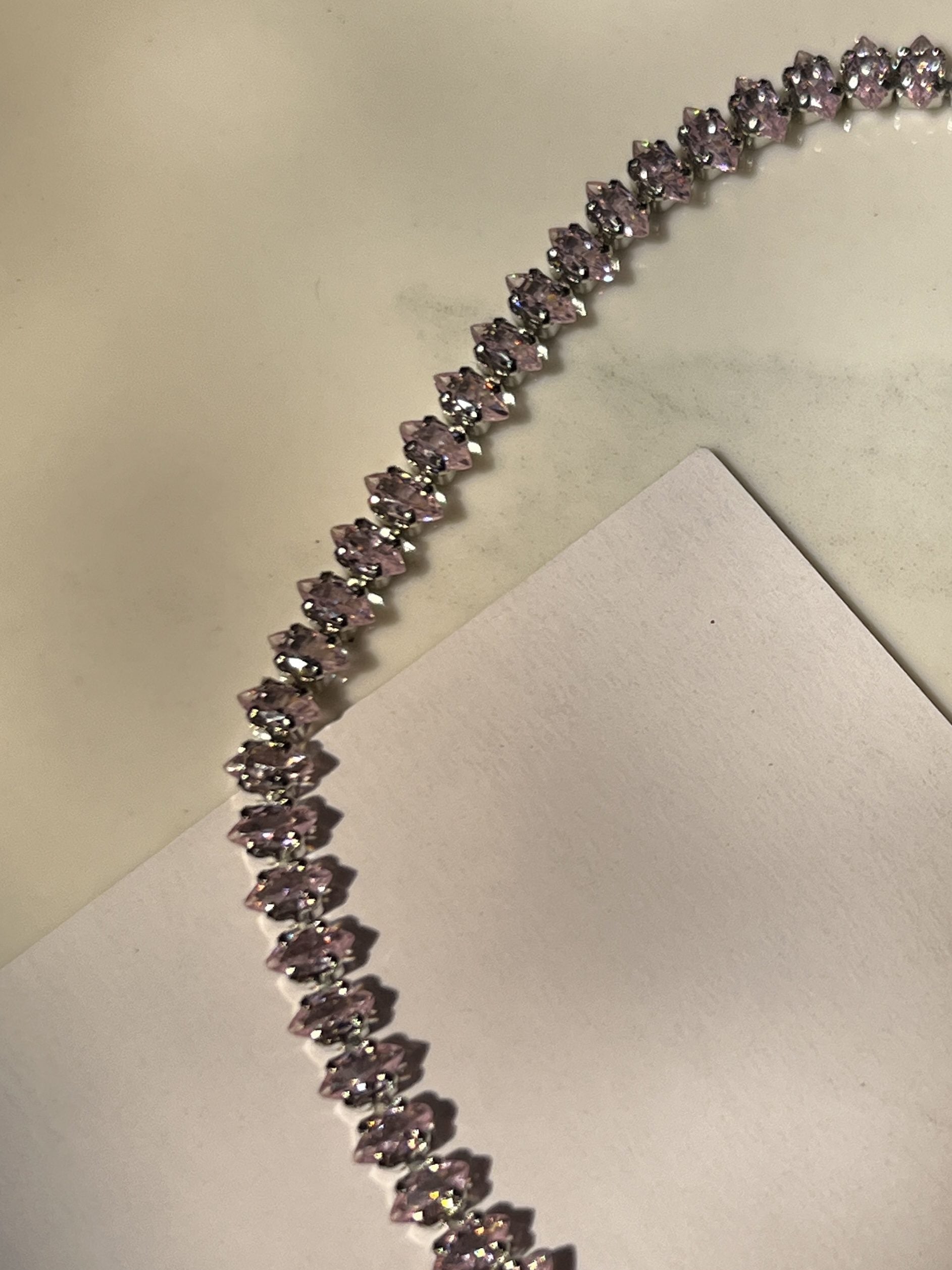 Baby Pink Tennis Bracelet3