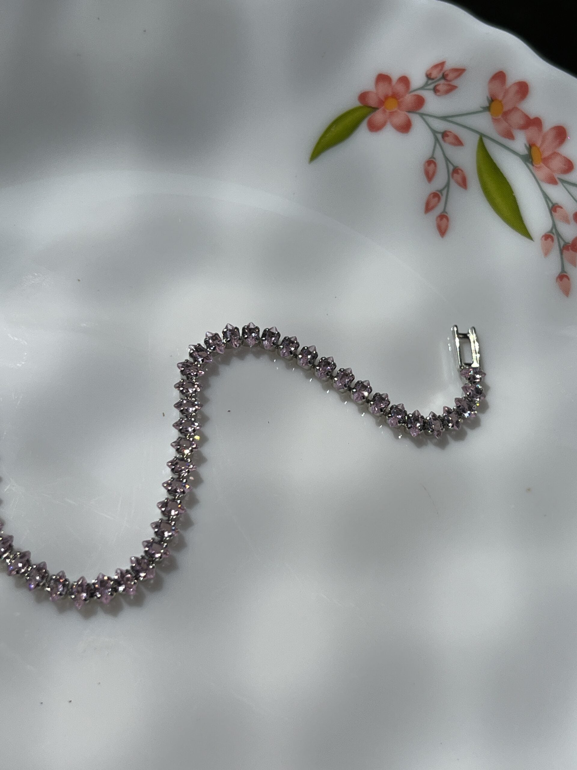 Baby Pink Tennis Bracelet5