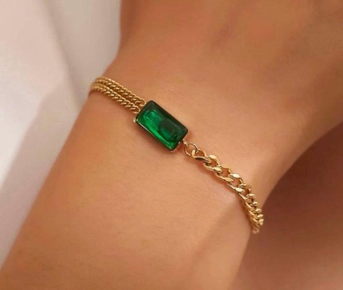 Olive bloom bracelet - GlintHub