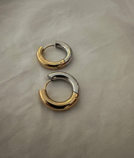 Dual tone hoops - GlintHub