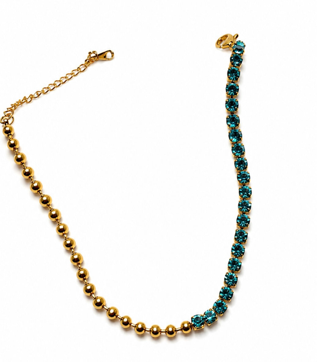 Blue gem bracelet