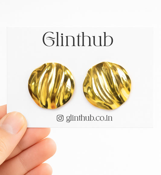 Round wavy earring - GlintHub