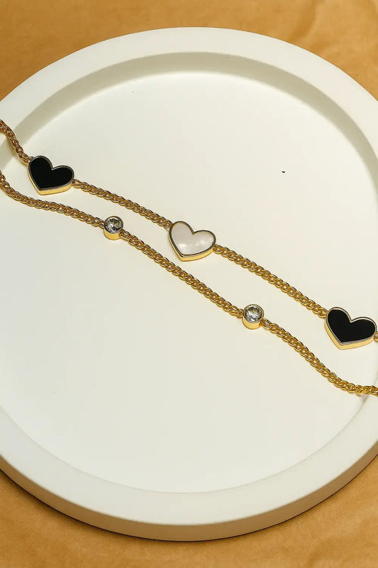 Dual heart bracelet