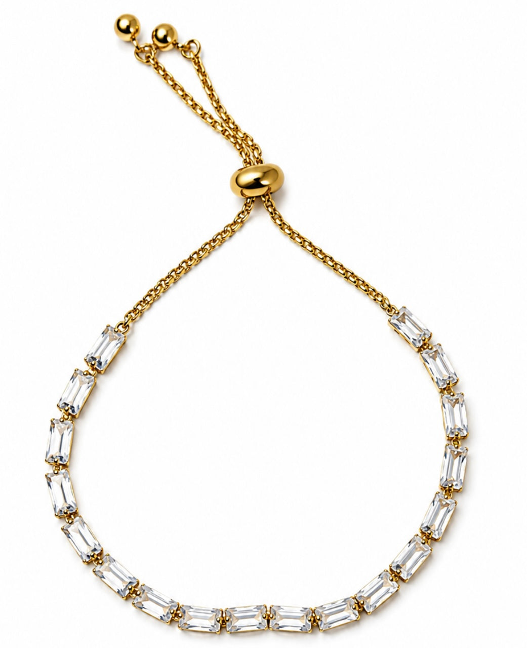 Clear tennis bracelet - GlintHub