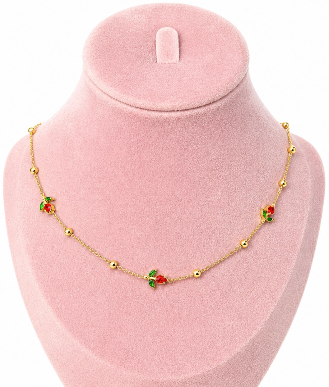 Dianty cherry necklace - GlintHub