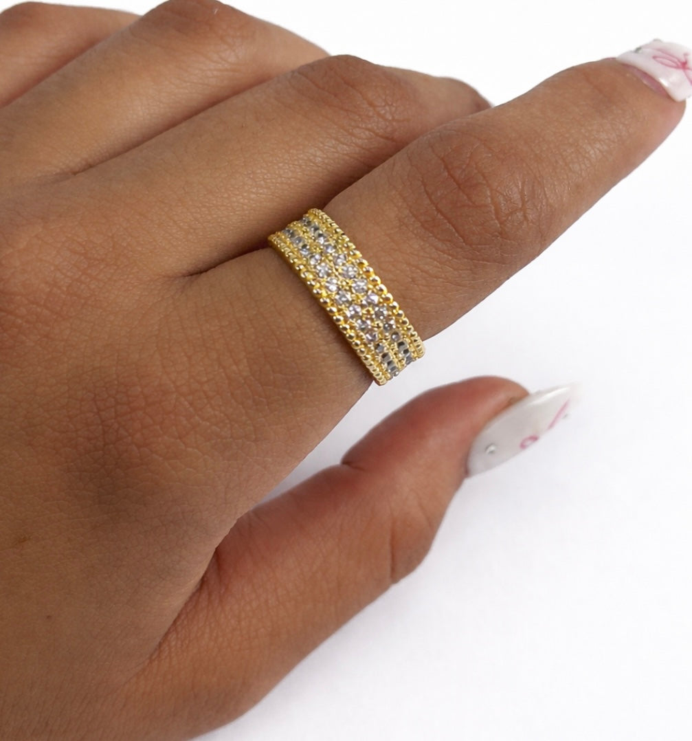 Gem band ring (adjustable) - GlintHub