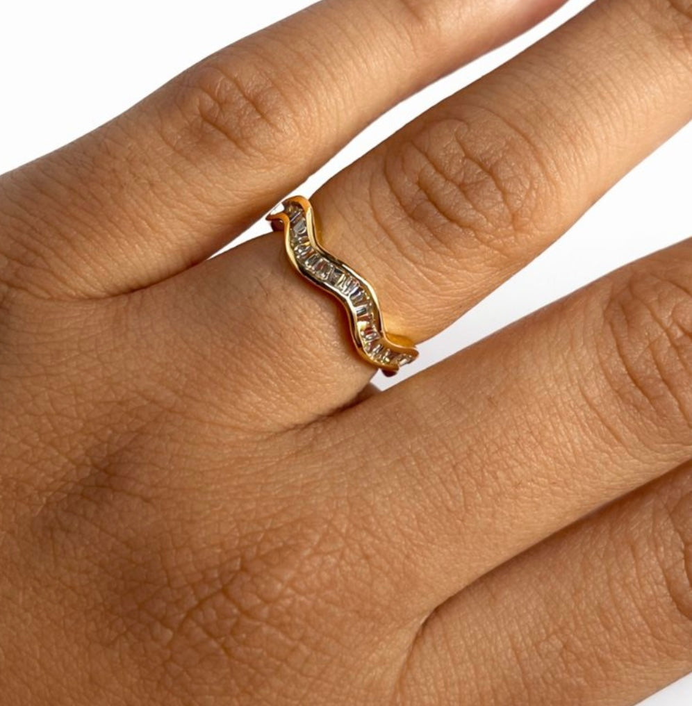 Wavy ring (adjustable) - GlintHub