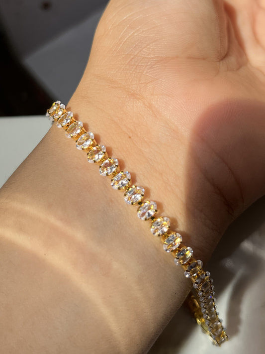 Gold Tennis Bracelet