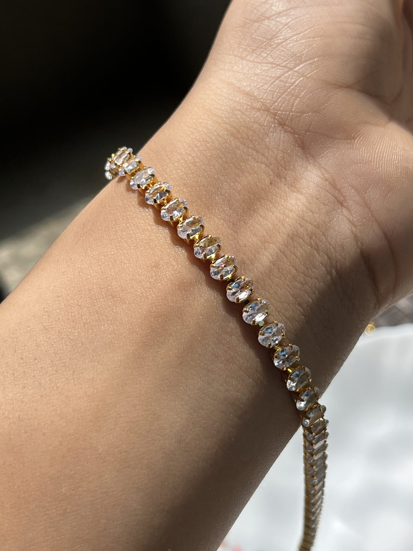 Gold Tennis Bracelet2