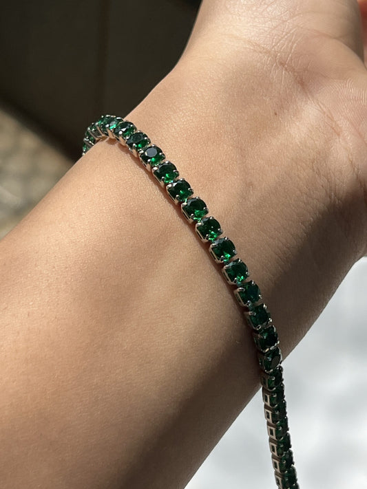 Green Tennis Bracelet2