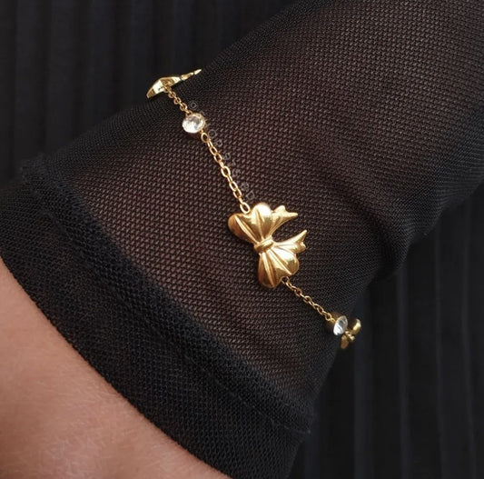 Ribbon Bow Bracelet:
