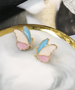 butterfly stud earring