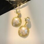 Pearl & Rhinestone Earring